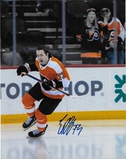 Autographed Philadelphia Flyers Elliot Desnoyers Signed 8x10 Photo #1 Original