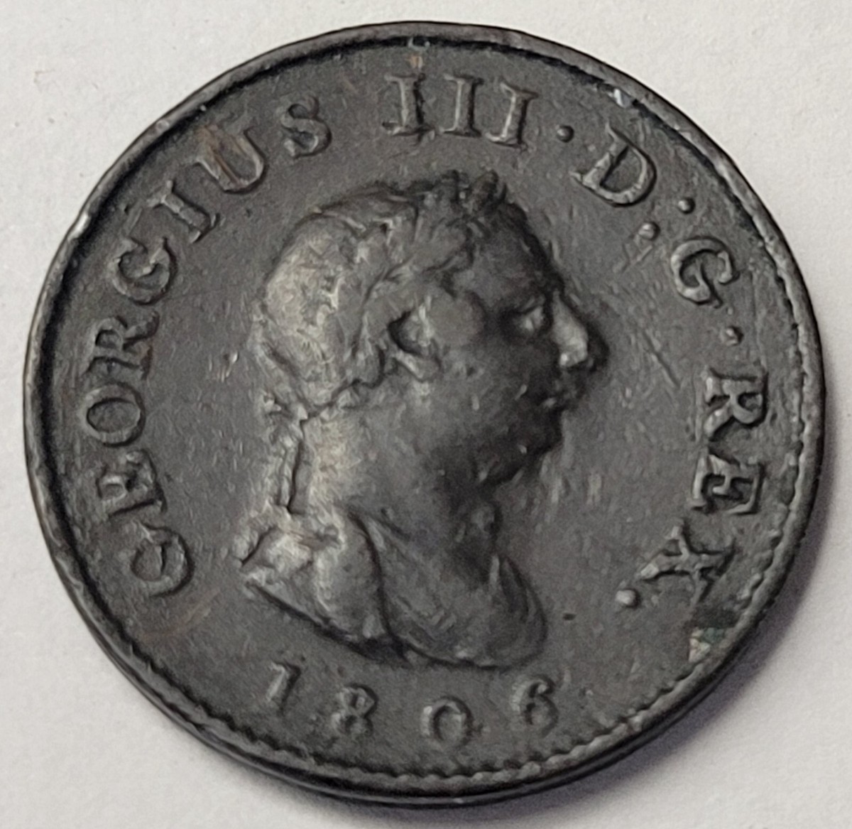 1806 British Farthing King George III. Britannia Copper Coin. | eBay