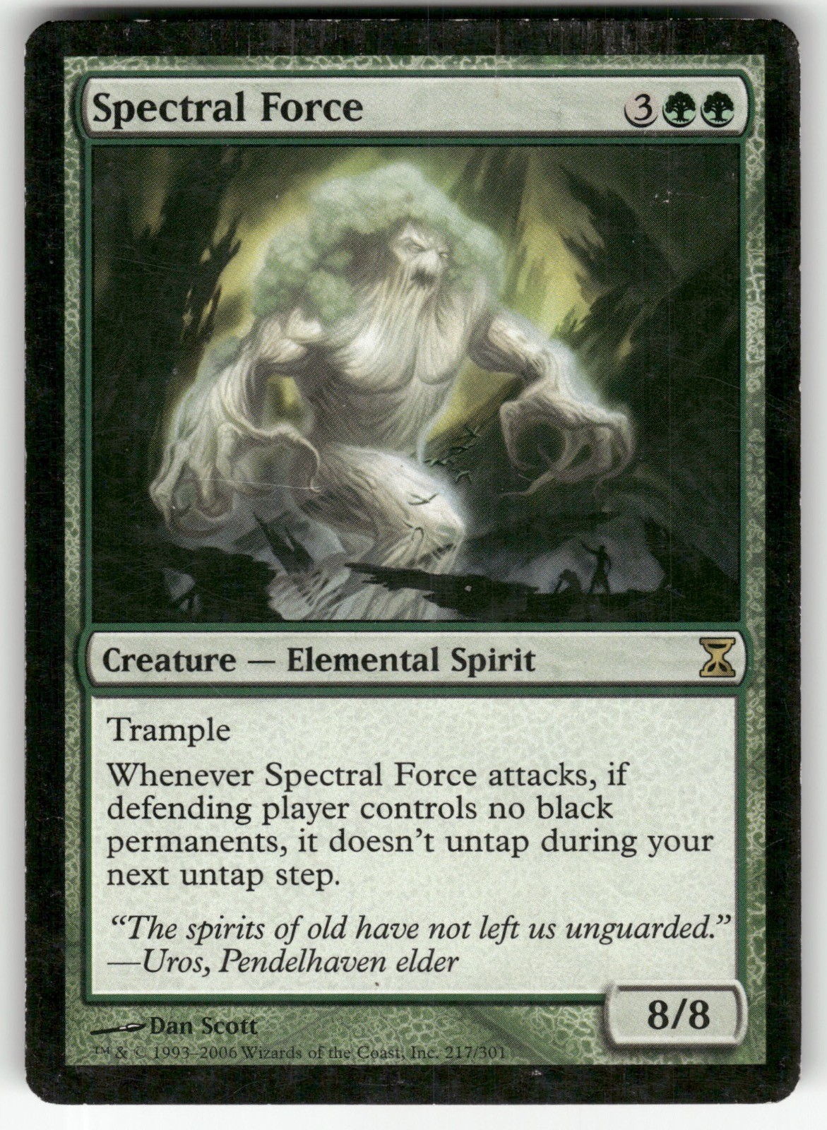 Spectral Force 217 Rare Time Spiral Magic: The Gathering Lightly Played