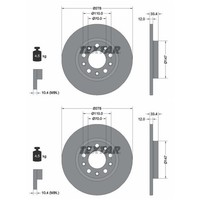 2X Textar Bremsscheiben Hinten 278Mm Voll Passend FÜR Jeep Cherokee | 92326503