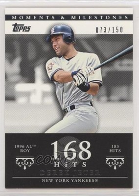 2007 Topps Moments & Milestones /150 Derek Jeter (1996 AL ROY 183 Hits) HOF 0gm