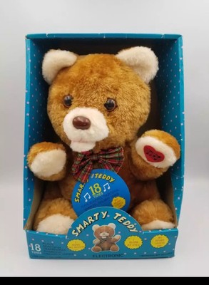 Vintage Electronic Smart Teddy Bear Traditional Children's Tunes UNTESTED In Box