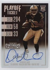 2016 Contenders Rookie RPS Playoff Ticket Sepia /199 DeAndre Washington Auto 0c2