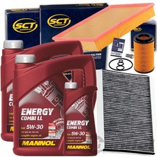 FILTERSET SATZ KIT+MANNOL 5W30 &Ouml;L f&uuml;r MERCEDES SPRINTER CDI 906/88-150 PS