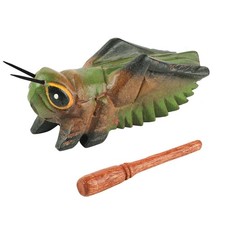 3.3" Wooden Cricket Guiro Rasp Instrument - Percussion Musical Cricket,