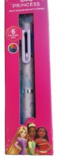 Bolígrafo Disney Princess 6 en 1 multicolor con adorno