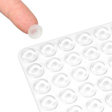 Silicone Cabinet Door Bumpers Round 192pcs Clear Rubber Bumpers Self Adhesive...