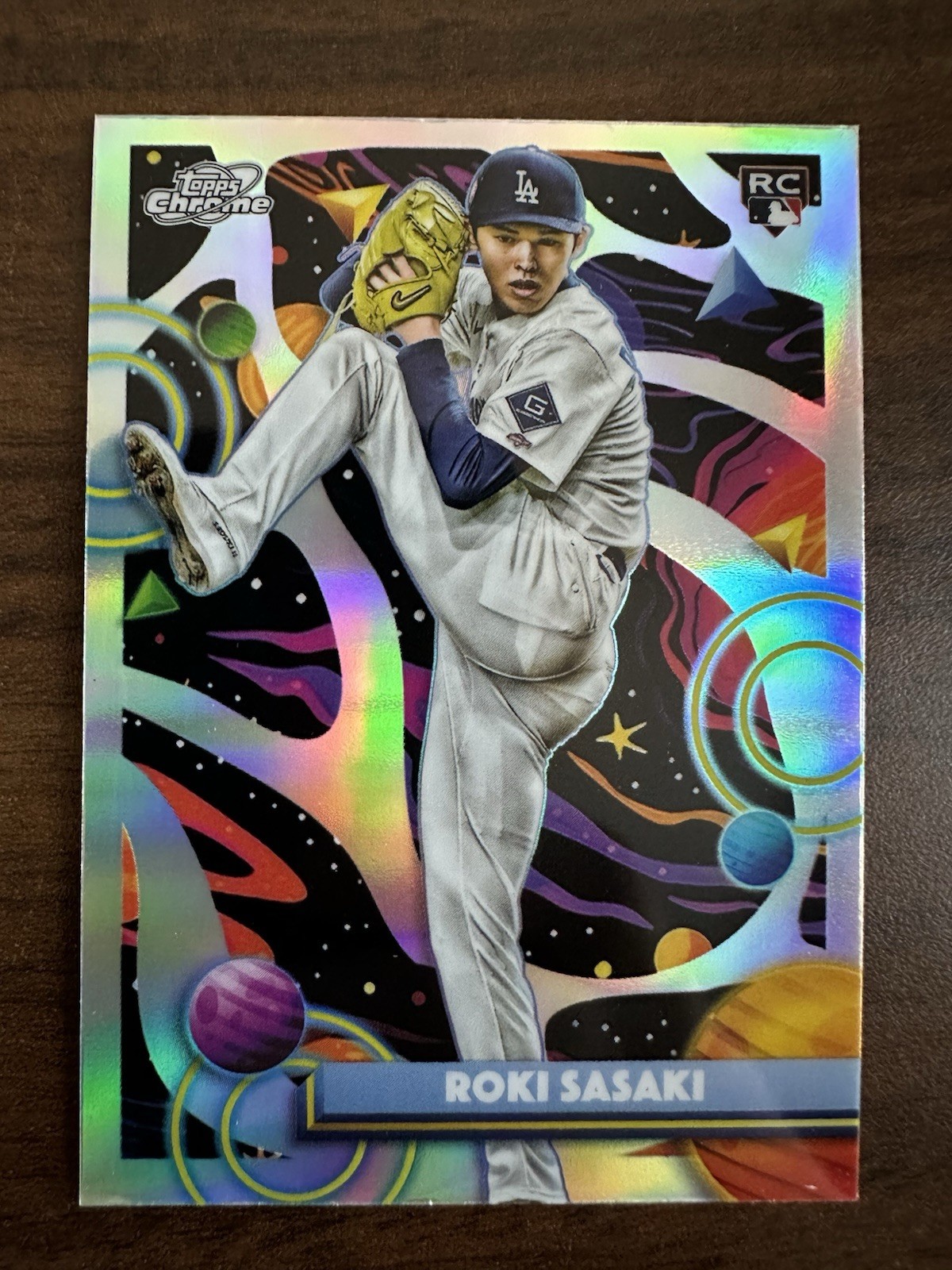 2025 Topps Cosmic Chrome Roki Sasaki RC Refractor Rookie #68 Dodgers