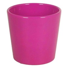 INNA-Glas Keramik Orchideenvase, Ø13,5cm, 12,5cm, pink