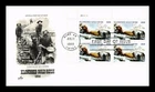 Dr Jim Stamps Klondike Gold Rush 32c Plate Block First Day Cover ArtCraft