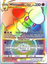 WHIMSICOTT VSTAR 175/172 Rainbow Rare Brilliant Stars Pokemon Holo Near Mint on eBay