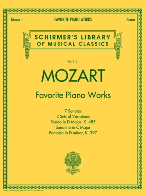 Mozart: Favorite Piano Works: Schirmer'S Library of Musical Classics Vol. 2101 - Image 9