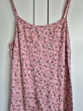 Urban Outfitters Pink Floral Bodycon Logo Mini Dress Size Medium