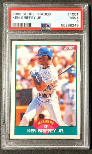 1989 Score Traded Ken Griffey Jr. Rookie #100T PSA 9 Mint HOF Seattle Mariners
