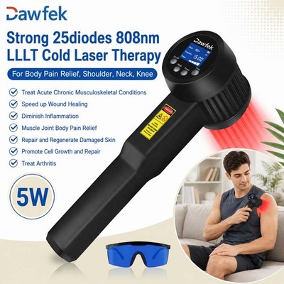 650nm & 808nm Cold Laser Therapy Dual Wavelength for Knee Body Neck Pain Relief