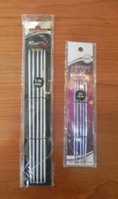 KNIT PRO BASIX KNITTER'S PRID PLATINA DOUBLE POINT KNITTING NEEDLES SET OF 2
