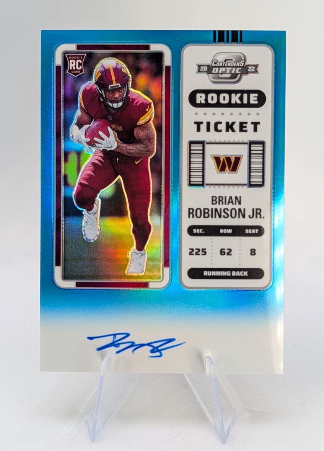 Brian Robinson Jr. Panini Contenders Optic #106 Autograph