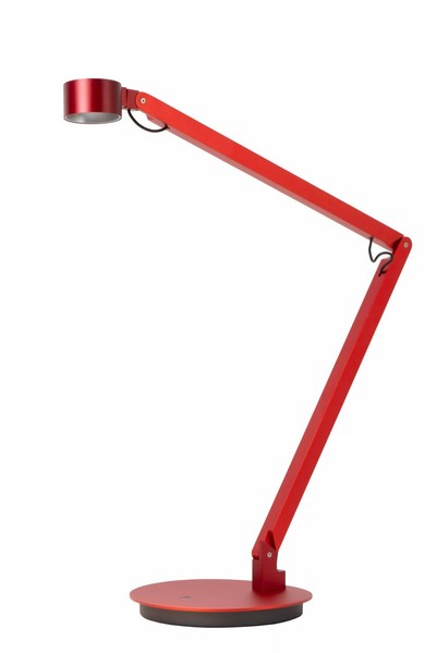Led Tischleuchte Verstellbar Rot 90 Cm 3000 K Knickgelenk Schreibtisch Lampe-image