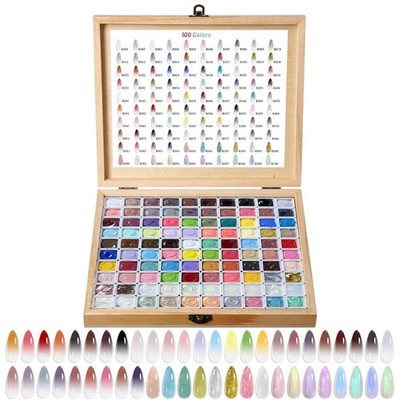 Gradient Painting Gel, 100-Colors Ombre Nail Polish Palette, Pat Paint Nail Gel