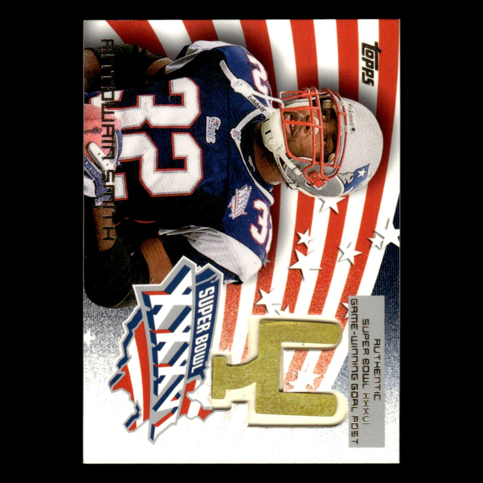 Antowain Smith #SBG3 2002 Topps Football Super Bowl XXXVI Goal Posts