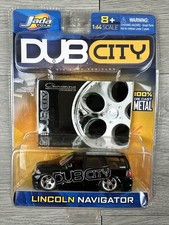 Jada 1/64 Scale Model Car  - Lincoln Navigator - Black- Giovanna Wheels Dub City