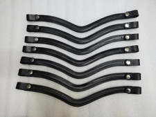 Empty Channel Lot of 6 Leather Snap Browband in All Sizes, Shapes 6  8 mm 