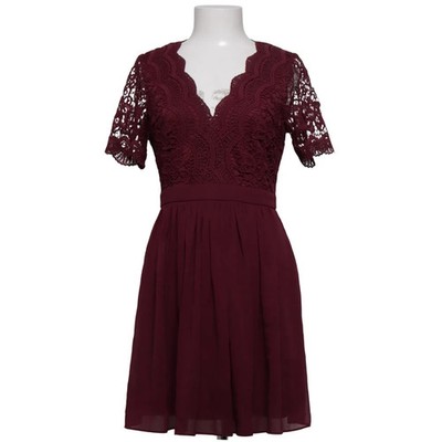 Lulus, Cocktailkleid, Größe: S, Rot, Polyester, Blumen, Spitze, Damen #IOr