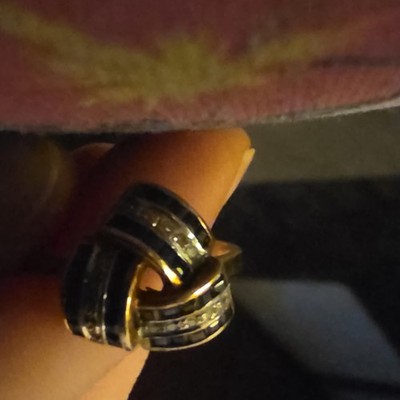 Yellow Gold 10k Ring Band Solid Gold Base Metal Gold Material Gold Color