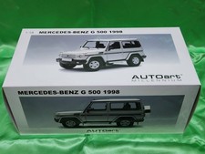Unexhibited 1 18 AUTOART Mercedes Benz G500 1998 Silver Rare Millennium