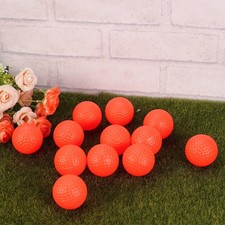 Indoor Practice Golf Balls 12Pcs Orange Lightweight Training Balls