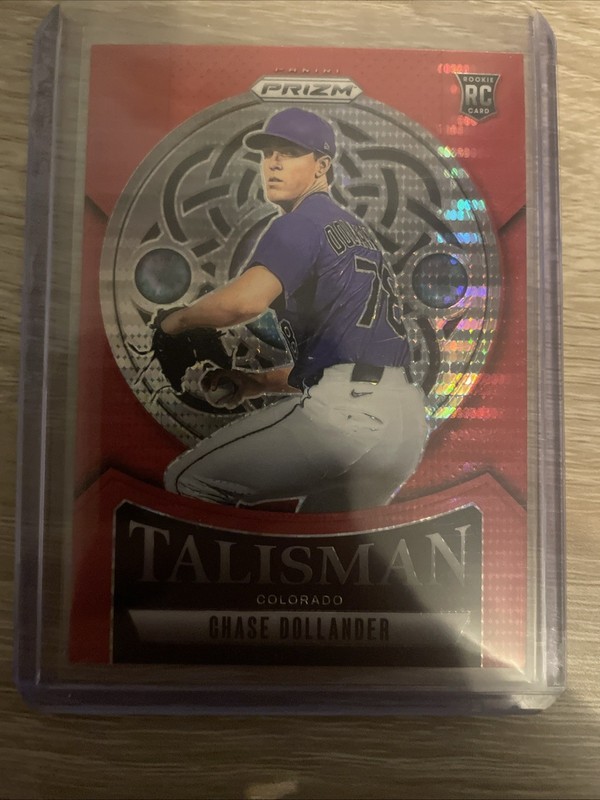 2025 Panini Prizm - Talisman Chase Dollander #9 Red Pulsar Prizm /399 (RC)