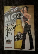 Vintage Rare 2002 Sexy Woman Lisa Raye?? Miller MGD Genuine Draft Beer Poster