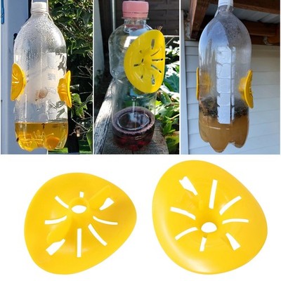 10 Stück Honigbiene Hornissenfänger gelb Plastikflasche Wespenfallen Schädlingsbekämpfung Werkzeug
