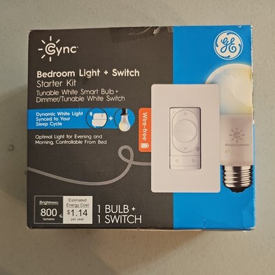 GE Cync Bedroom Light and Switch Starter Kit NIB
