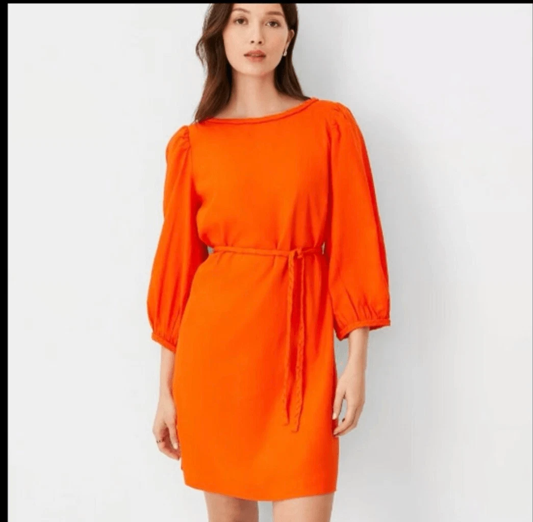 chinese dress ladies NWT Ann Taylor LOFT FLORAL Linen V-BACK DRESS Cute Comfy Flattering Dr   JNL Trading