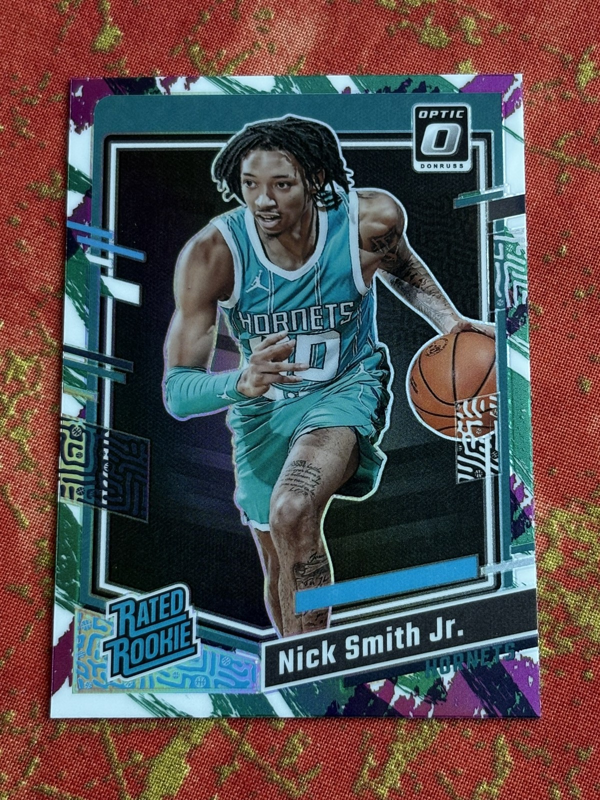 2023-24 Panini Donruss Optic Nick Smith Jr. Jazz Prizm SSP 224 RC Rookie Hornets