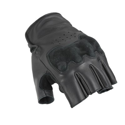 Macna Tulsa Gloves fingerlose Motorradhandschuhe schwarz
