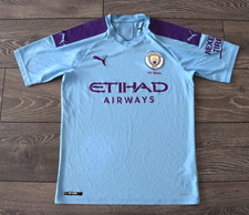 MANCHESTER CITY HOME FOOTBALL SHIRT 2019 2020 SOCCER JERSEY PUMA MEN'S SMALL