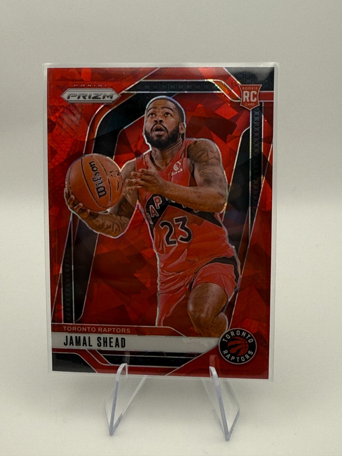 2024-25 NBA Panini Prizm Jamal Shead #241 (RC) Red Ice Prizm