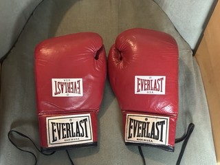 Vintage Everlast Boxing Gloves 8oz Red Rare Find Minty Clean