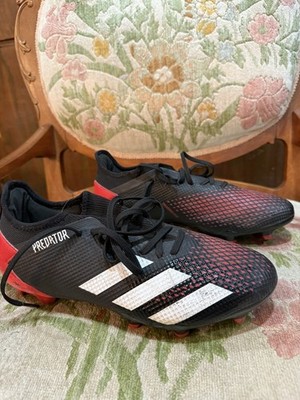 Adidas Predator 20.3 FG Soccer Cleats Red Black White Stipe M Size 8.5