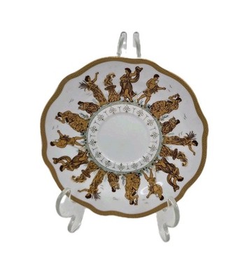 Vintage Yamasen Gold Collection Fine Porcelain 24ct Gold Plated Plate Japan