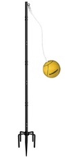Tetherball Set with Ball  Rope for Outdoor Backyard, Adjustable Tether Ball Pol