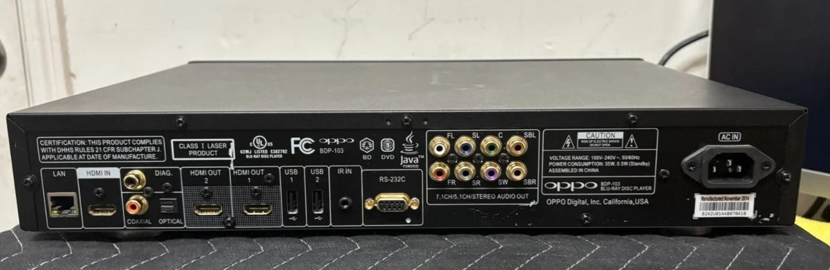 Oppo BDP-103 3D Blu-ray Player for sale online | eBay