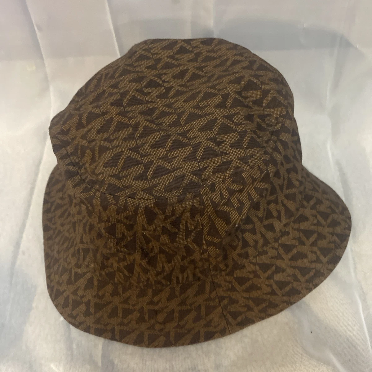 Michael Kors Women Hat Brown/Tan Blue MK logo One Size MICHAEL KORS MK Initials Black Tan Brown Knit Beanie Cap Hat  main image 4