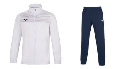 Mizuno Herren Anzug Chiba Micro, All Sport/Freizeit - 01/14 (White/Multi/Navy)