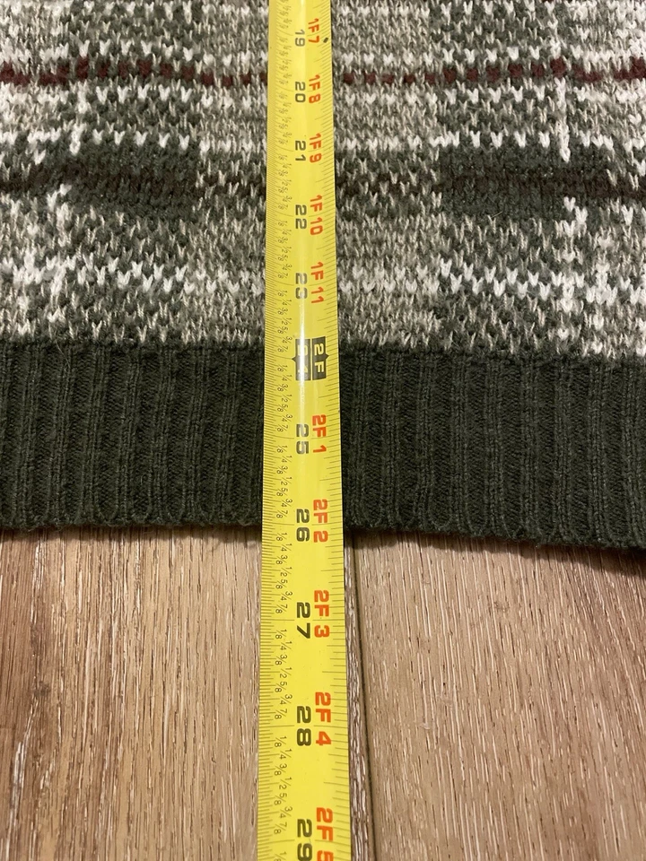 Vintage 90s 100% Acrylic Basic Editions Plaid Knit Sweater Size Xl Made In USA - Image 4 of 4