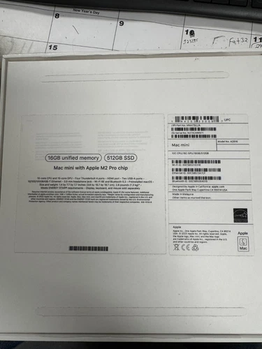 Apple Mac Mini (512GB SSD, Apple M2 Pro, 10-Core, 16GB) Silver - MNH73LL/A...