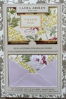 Laura Ashley Boxed Set 12 Notecards , Envelopes & Stickers ~ Lilac Floral Design