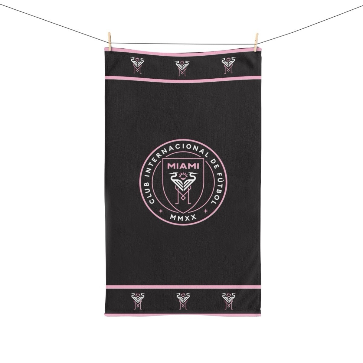 Inter Miami FC White Back Hand Towel 40.6x71.1cm MLS Football Club